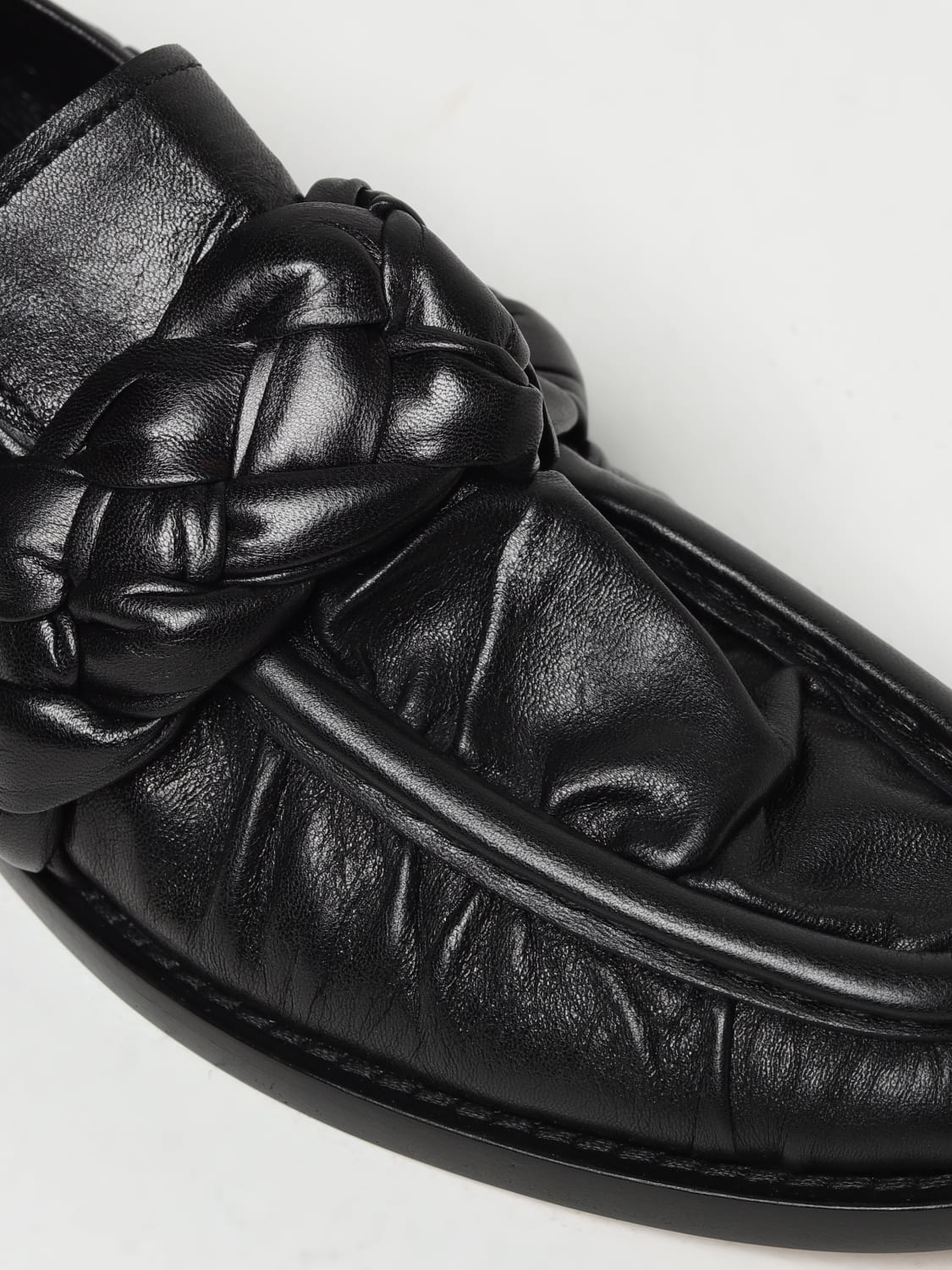 BOTTEGA VENETA LOAFER: Flat sandals woman Bottega Veneta, Black - Img 4