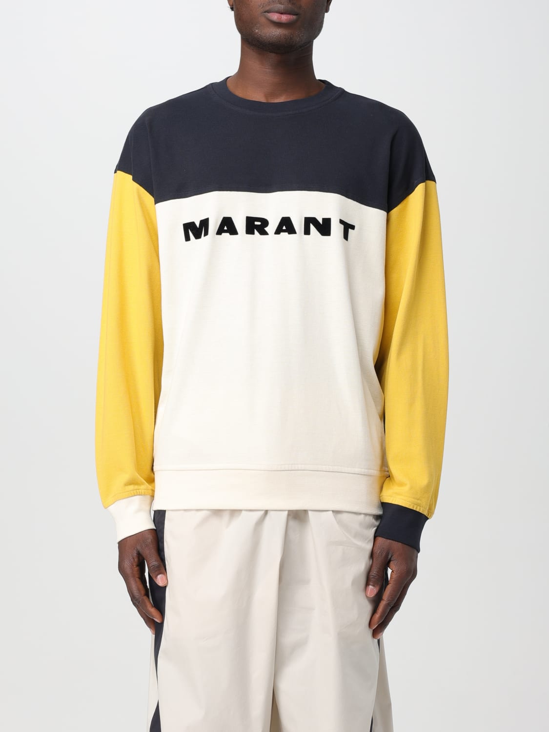 ISABEL MARANT: Sweatshirt men - Yellow | Isabel Marant sweatshirt ...