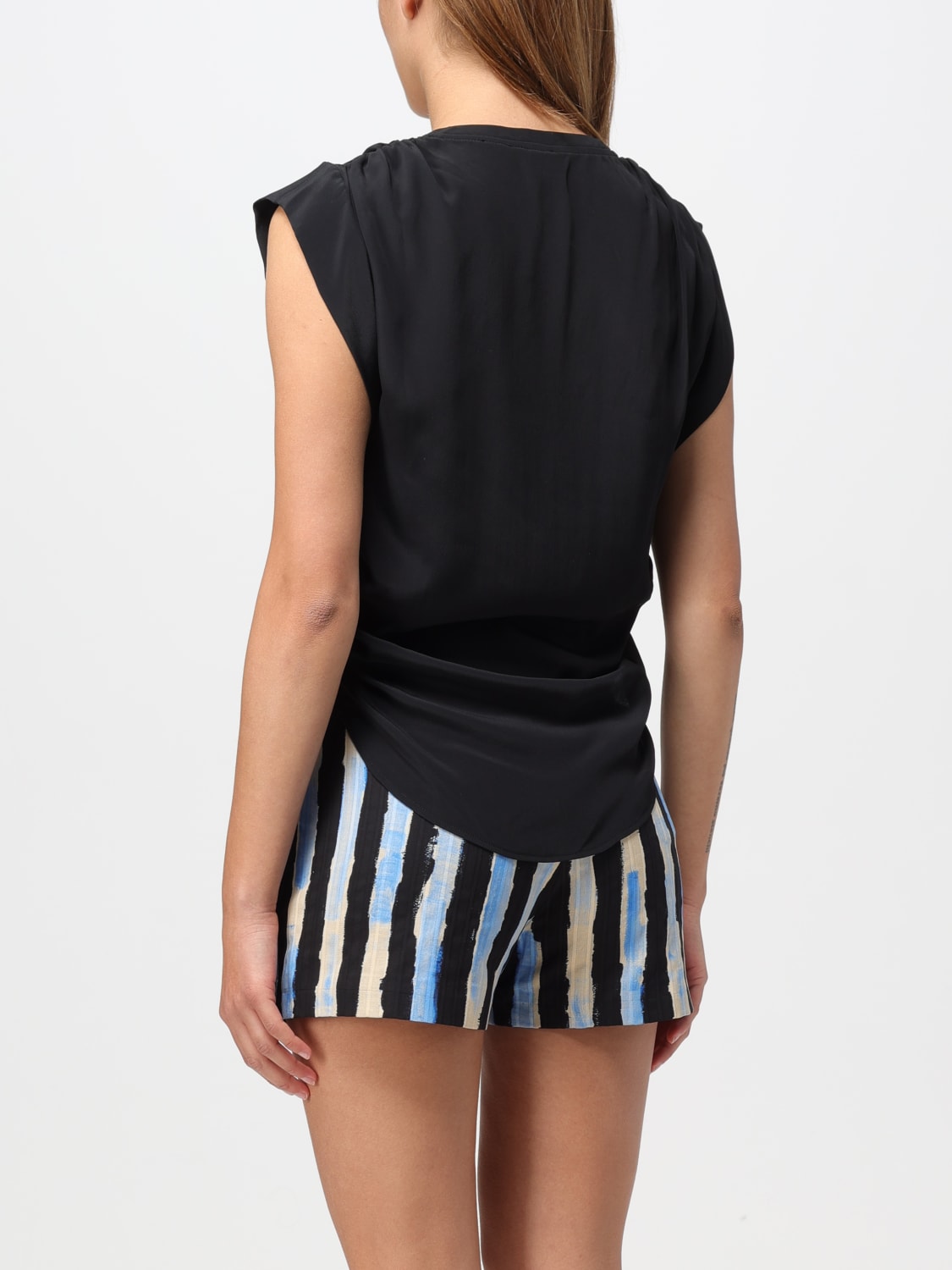 PINKO TOP: Top Pinko in misto seta, Nero - Img 2