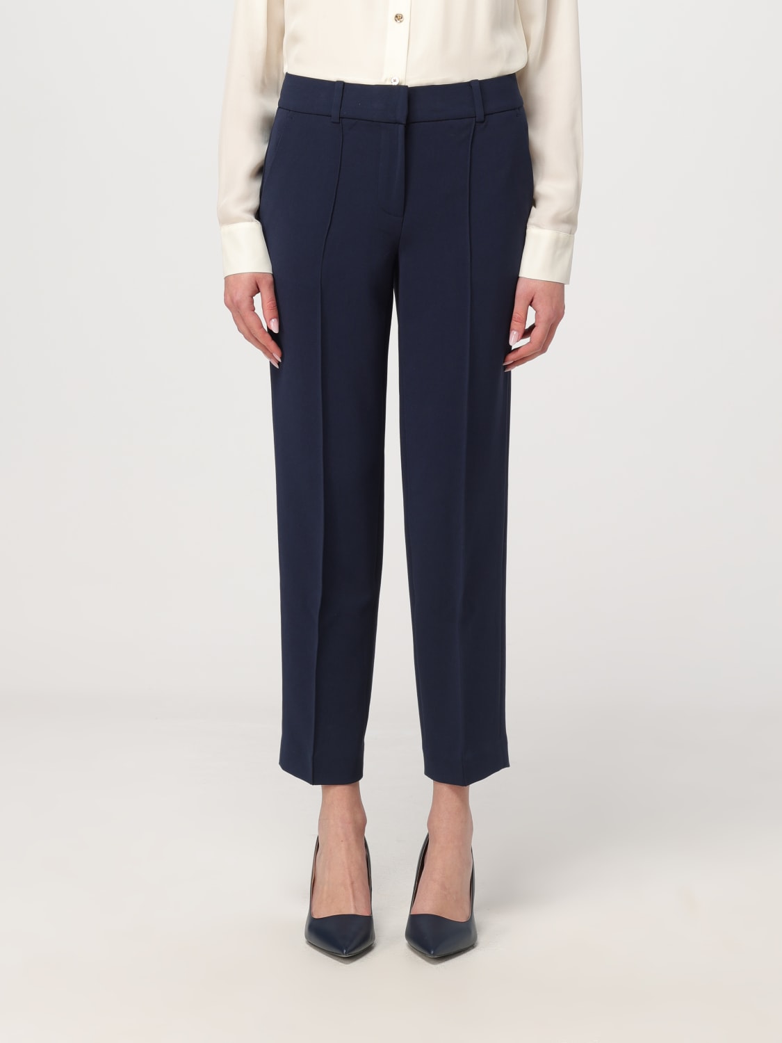 パンツ MICHAEL KORS Women Straight Pants MS13014ENX 409 Blue Michael Kors Outlet: Pants woman - Blue | Michael Kors pants