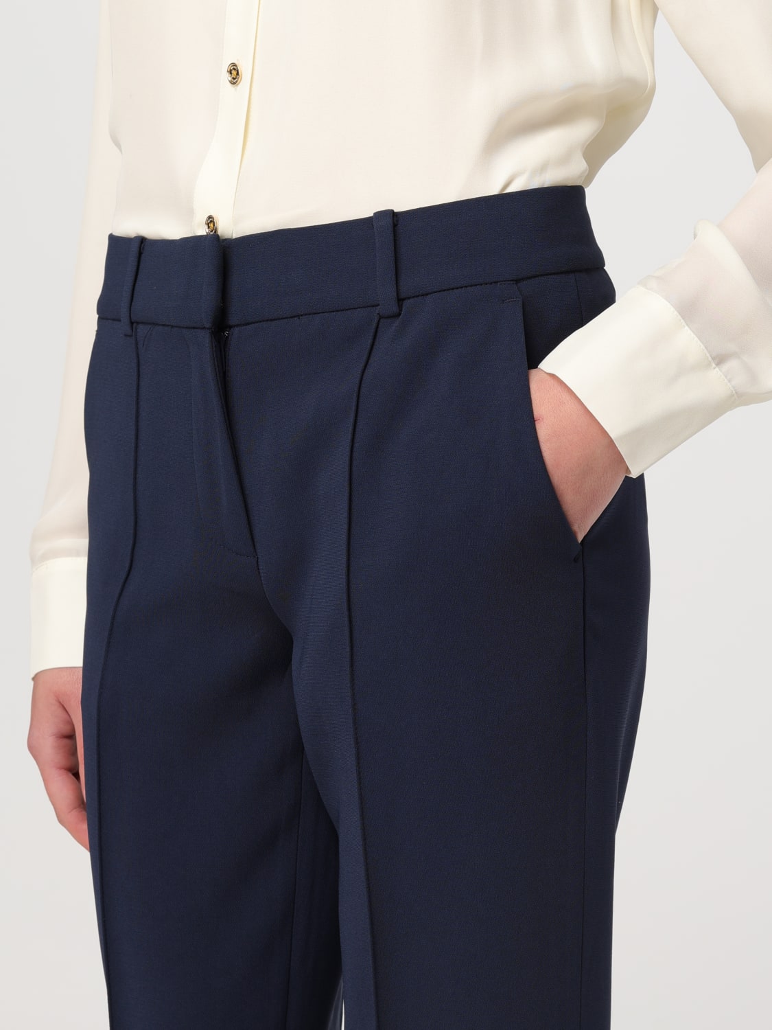 パンツ MICHAEL KORS Women Straight Pants MS13014ENX 409 Blue Michael Kors Outlet: Pants woman - Blue | Michael Kors pants
