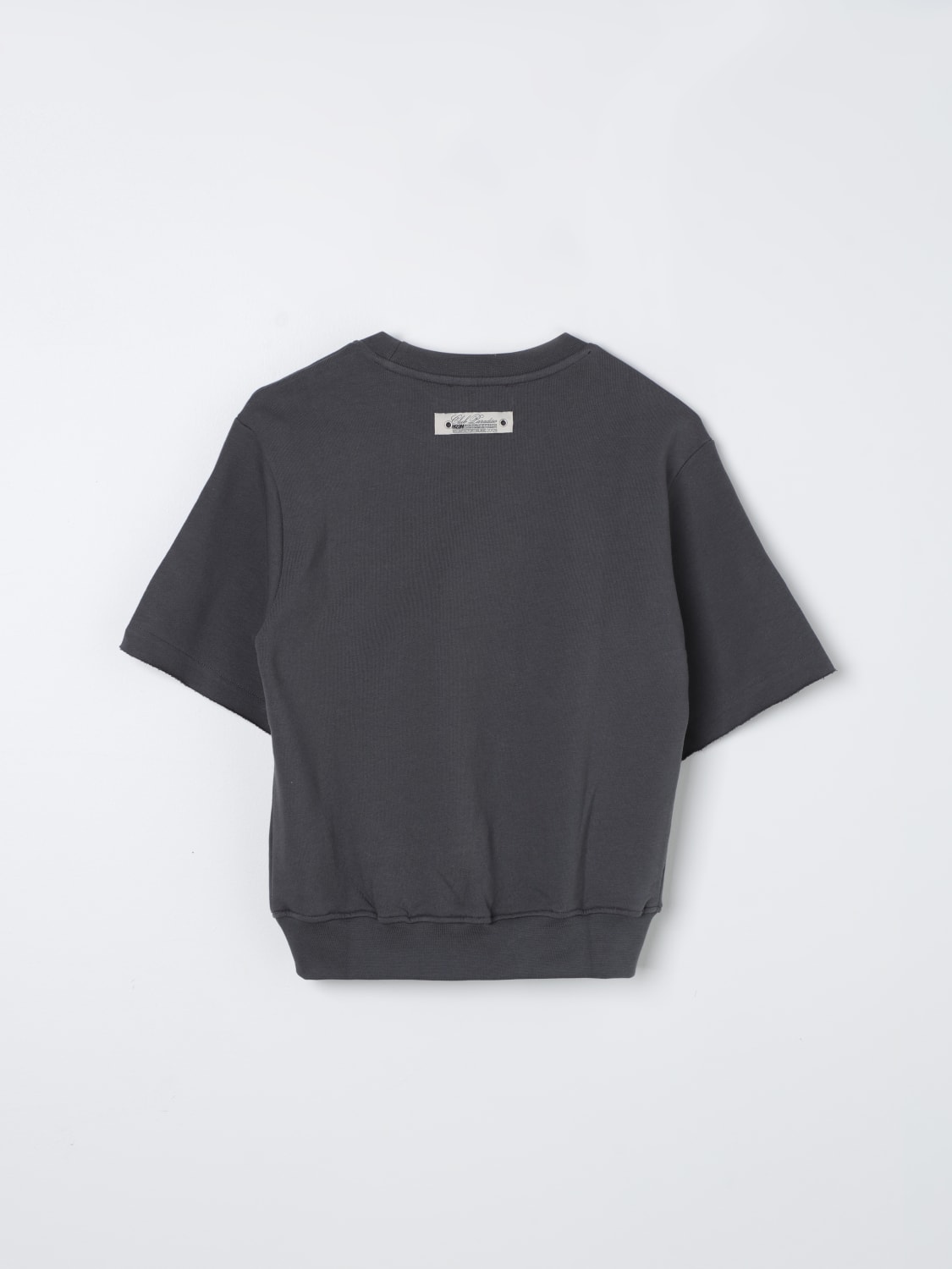 【送料&関税込】MSGM Grey And Red Sweater Spring Street Marled Cashmere Oversized Crewneck Sweater For
