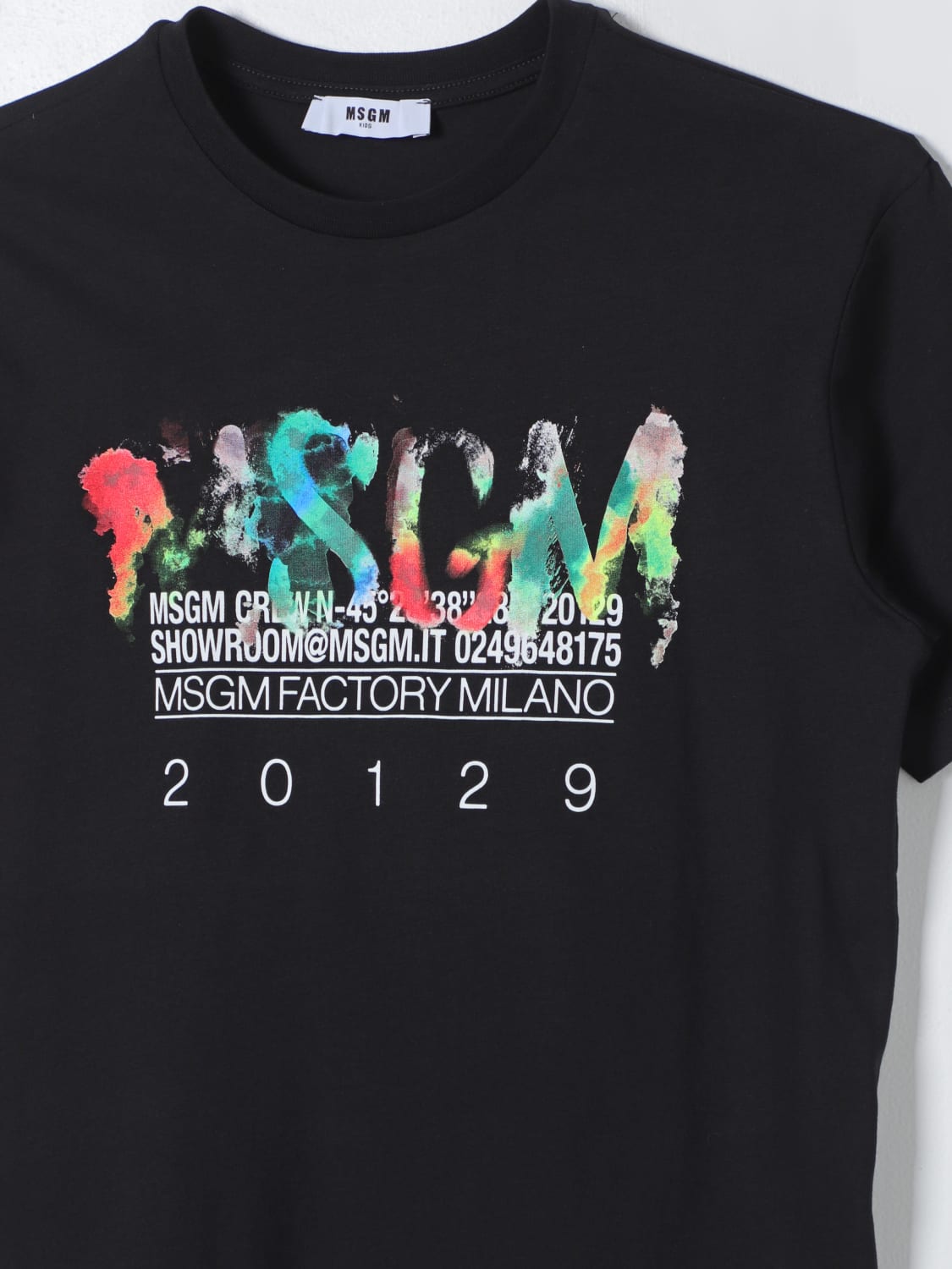 MSGM KIDS CAMISETA: Camiseta niños MSGM Kids, Negro - Img 3