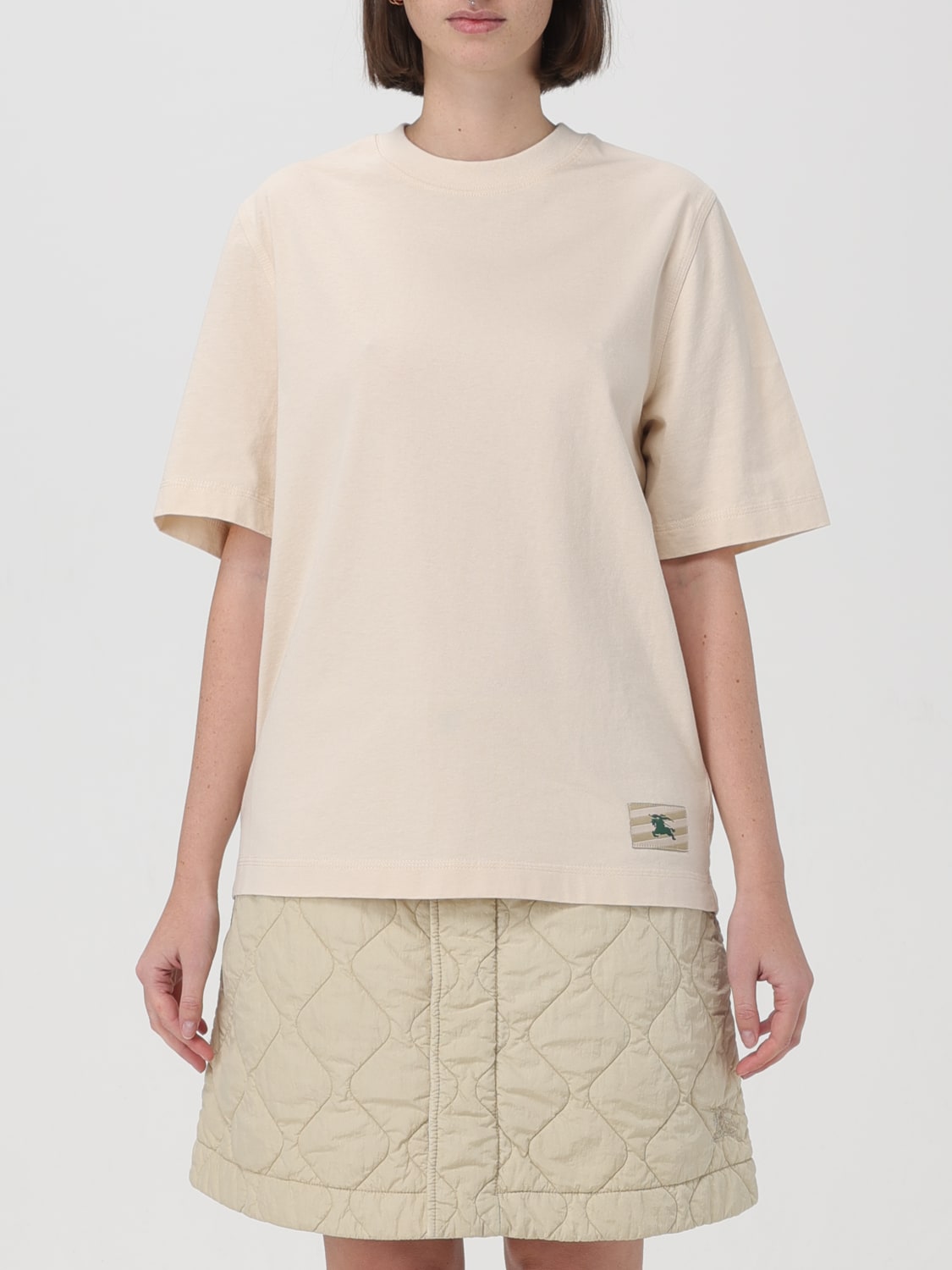 Tシャツ・カットソー Burberry 8083627 B7348 Shirts Beige T-Shirts BURBERRY: T-shirt woman - Beige | Burberry t-shirt 8083627
