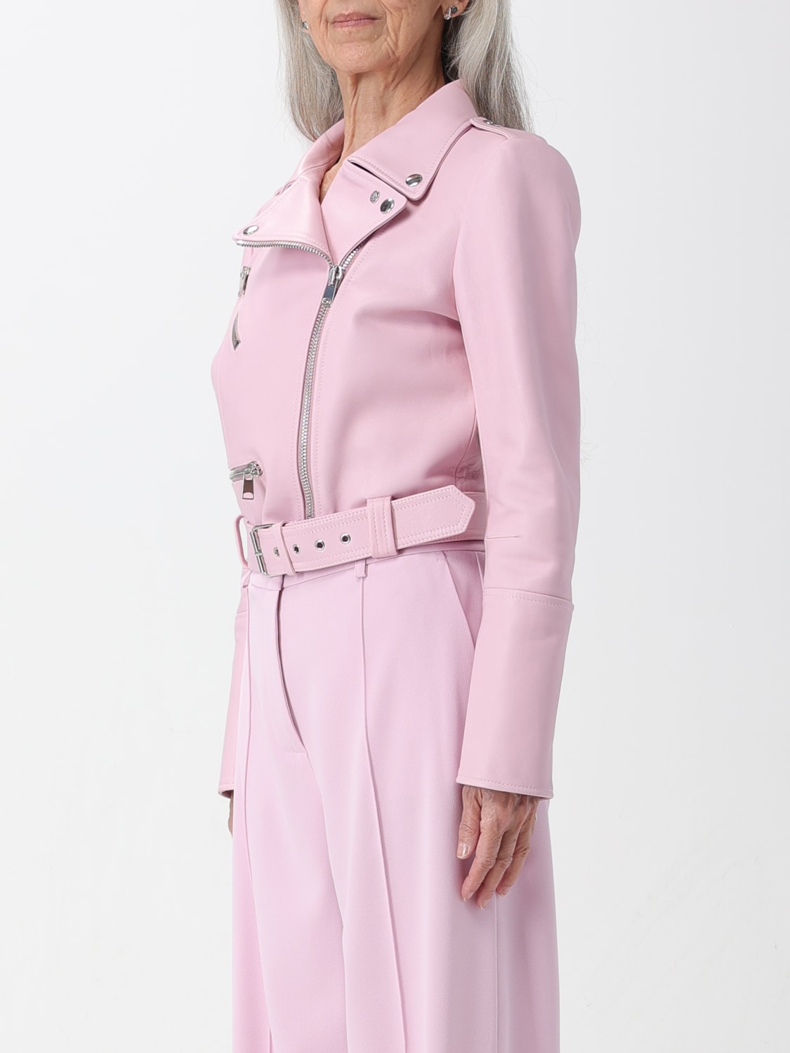 ALEXANDER MCQUEEN Jacket woman Pink Alexander McQueen jacket 668451Q5AK8 online at GIGLIO.COM