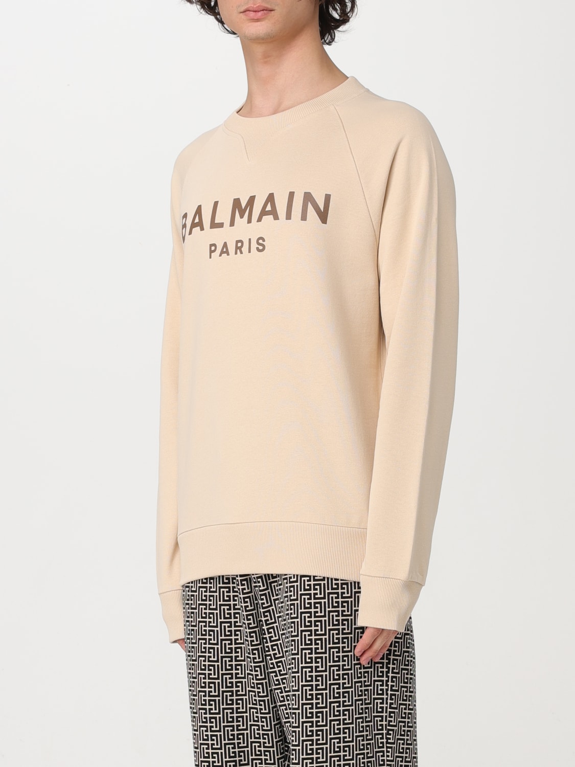 BALMAIN SWEATSHIRT: Sweater men Balmain, Ivory - Img 3