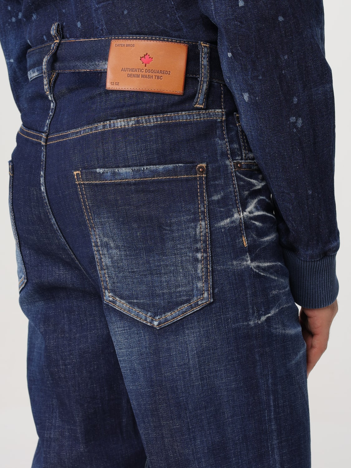 DSQUARED2 JEANS: Jeans homme Dsquared2, Bleu - Img 4