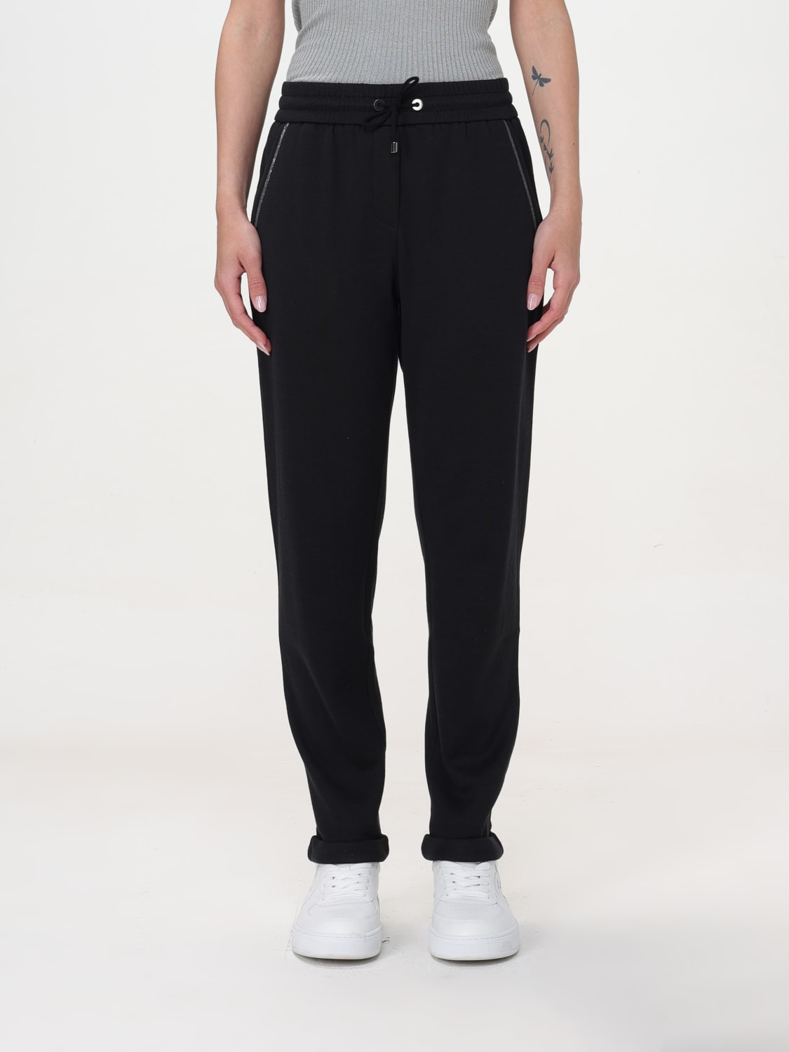 パンツ BRUNELLO CUCINELLI Woman Pants Natural MD828SB899 BRUNELLO CUCINELLI: Pants woman - Natural | Brunello