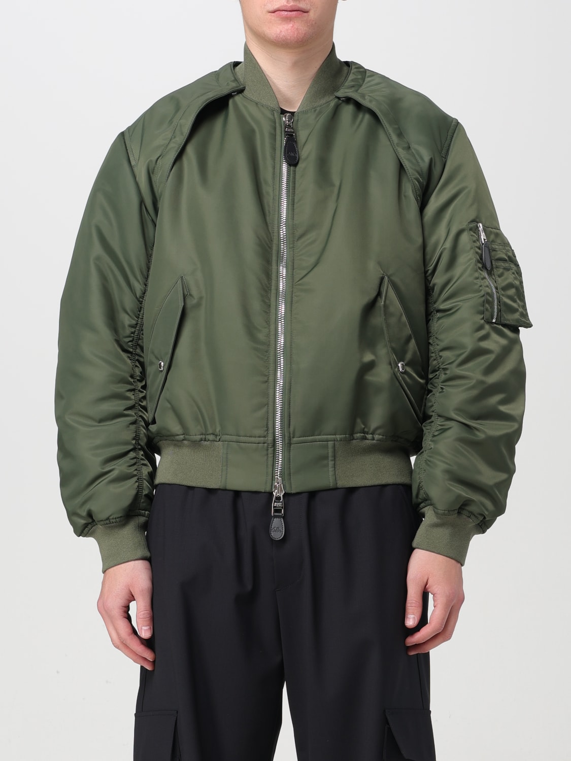 ALEXANDER MCQUEEN JACKET: Coat men Alexander McQueen, Green - Img 1