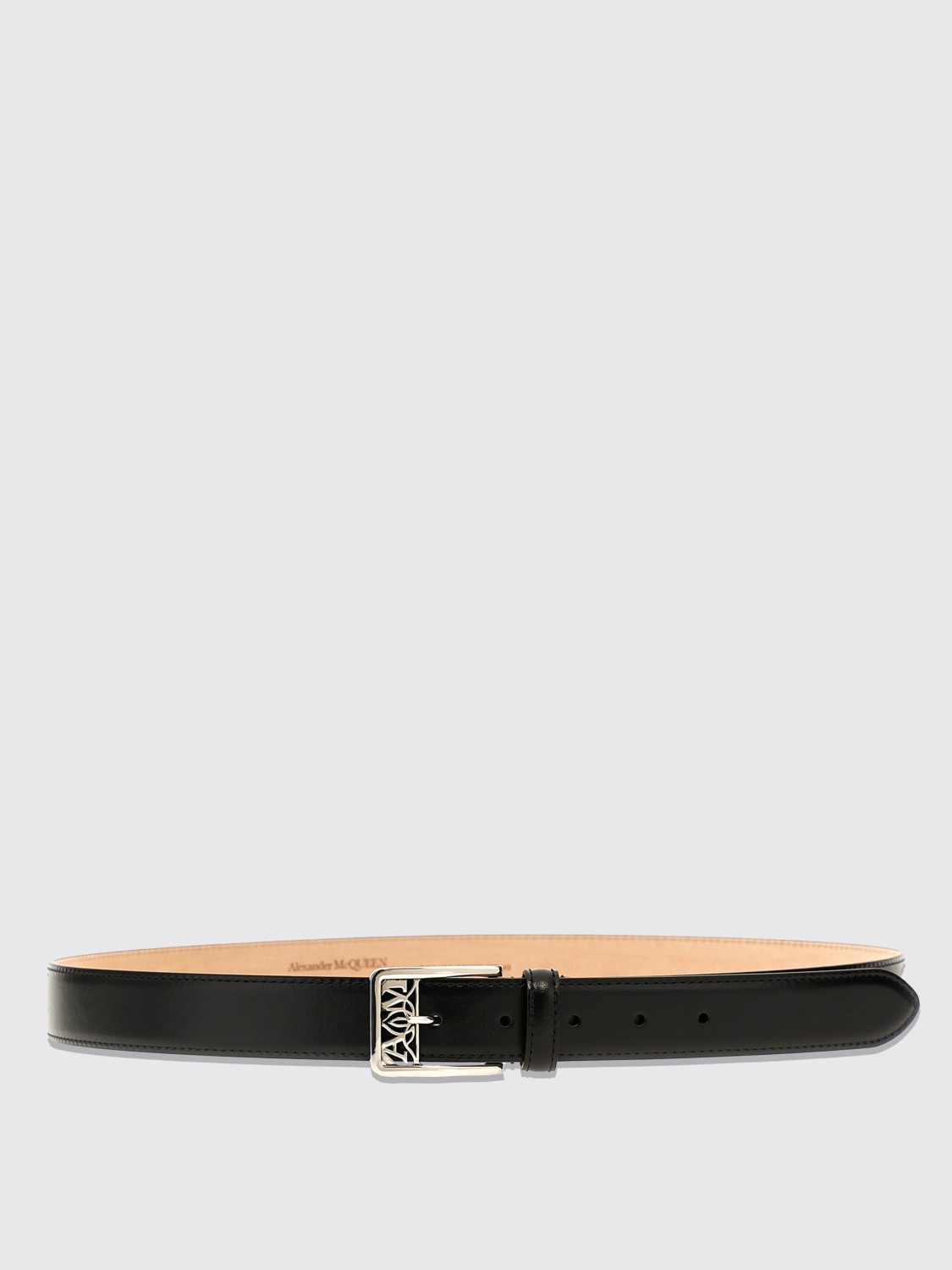 ALEXANDER MCQUEEN: Belt men - Black | Alexander McQueen belt 7754051BRCF  online at GIGLIO.COM