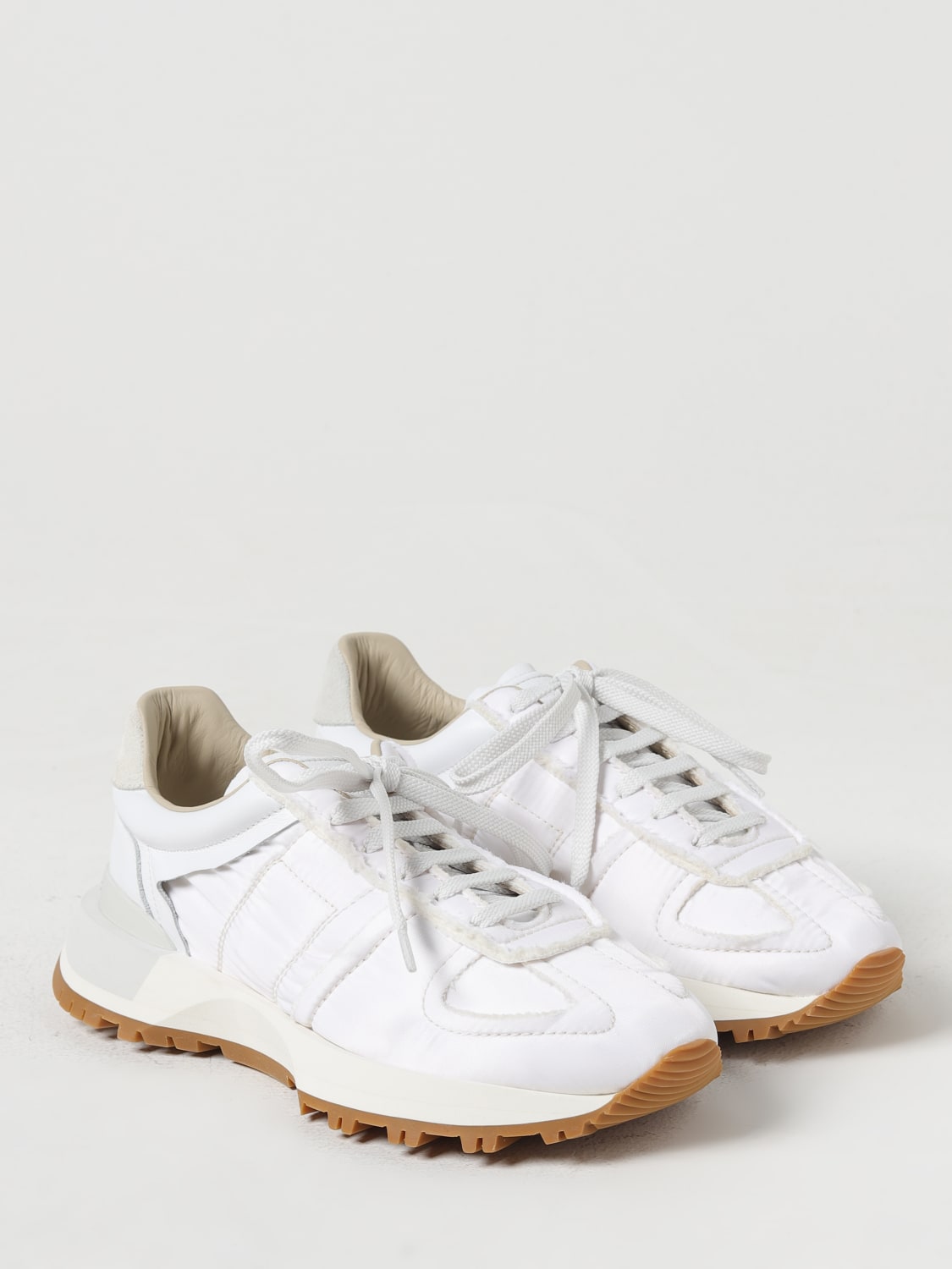 MAISON MARGIELA SNEAKERS: Sneakers Maison Margiela in nylon e pelle, Bianco - Img 2