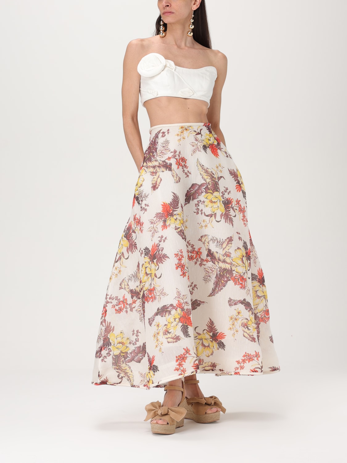 スカート ZIMMERMANN Woman Skirt Multicolor 9260SMAT ITRF Zimmermann Outlet: Skirt woman - Multicolor | Zimmermann