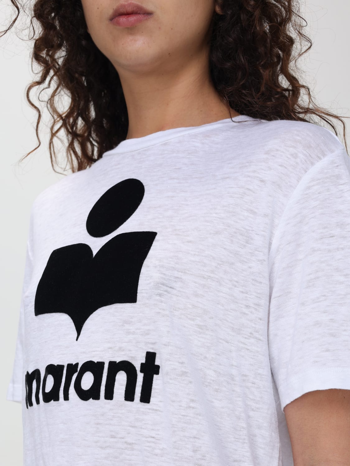 Tシャツ・カットソー ISABEL MARANT ETOILE Woman T-Shirt White TS0001FBA1N09E Zewel Tee-Shirt Woman white | ISABEL MARANT Official online
