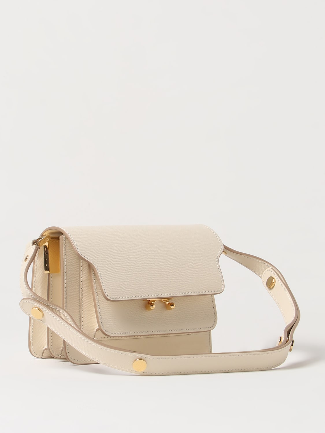 MARNI MINI BAG: Shoulder bag woman Marni, Beige - Img 3