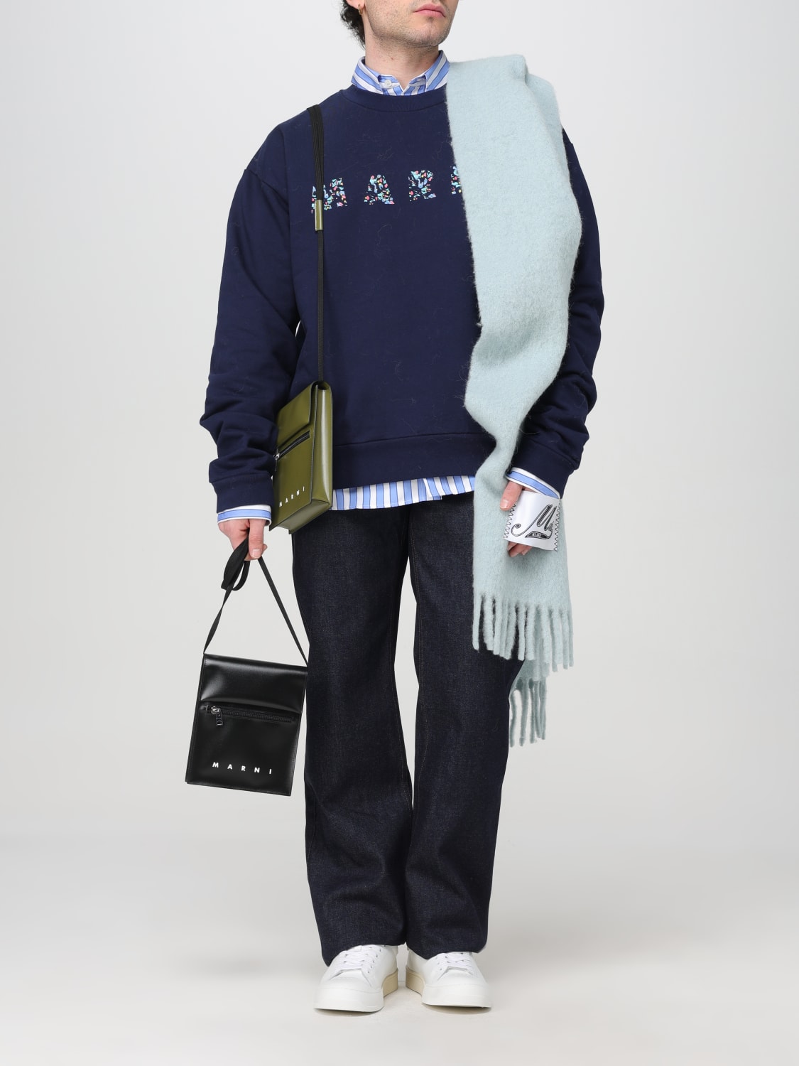 ショルダーバッグ MARNI Men Shoulder bag Black SBMQ0036A1P5769 00N99 MARNI: Bags men - Black | Marni shoulder bag SBMQ0036A1P5769