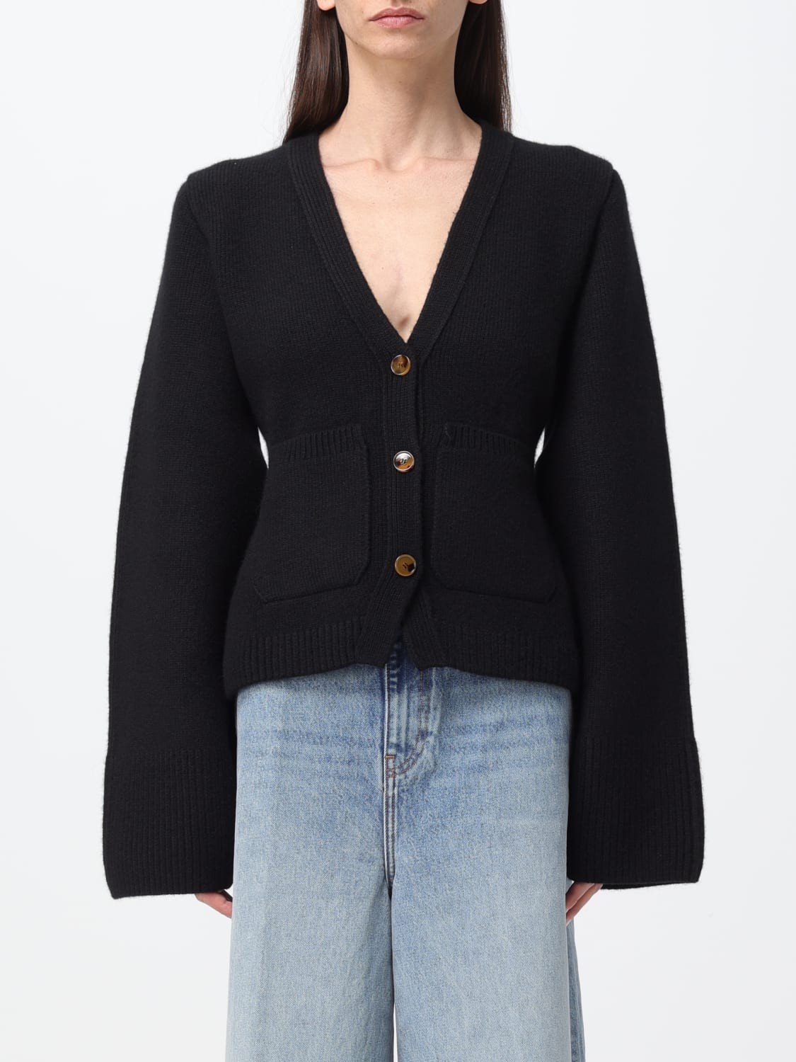 KHAITE SWEATER: Sweater woman Khaite, Black - Img 1