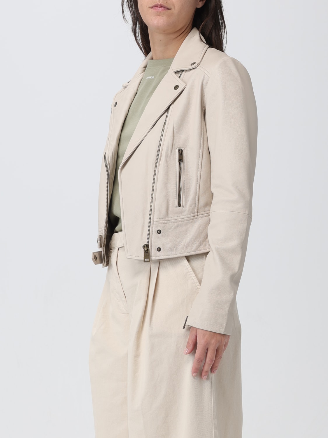 PINKO JACKET: Jacket woman Pinko, Beige - Img 3