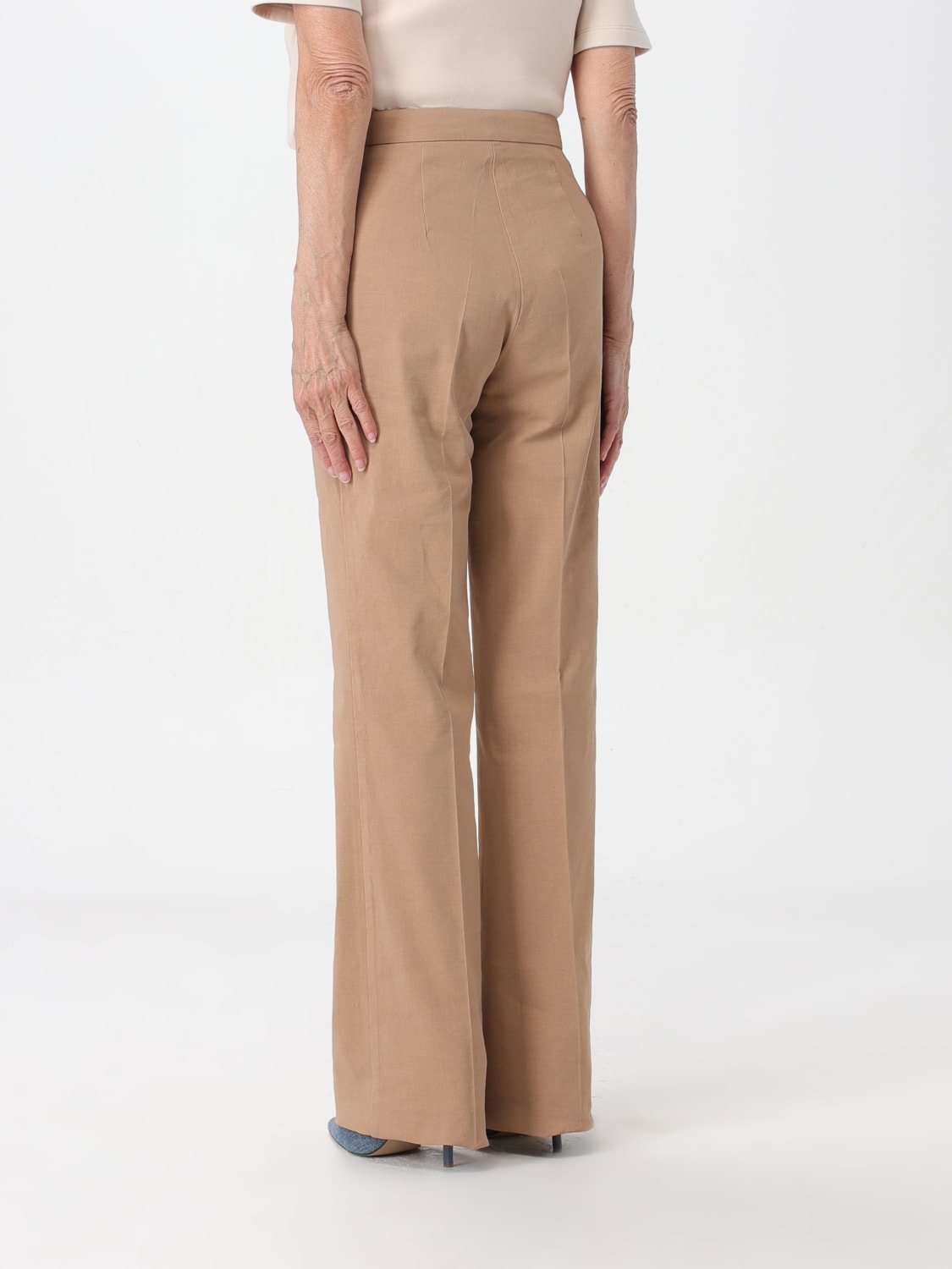 PINKO PANTS: Pants woman Pinko, Beige - Img 2