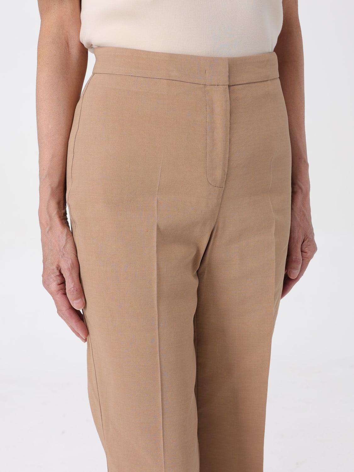 PINKO PANTS: Pants woman Pinko, Beige - Img 3