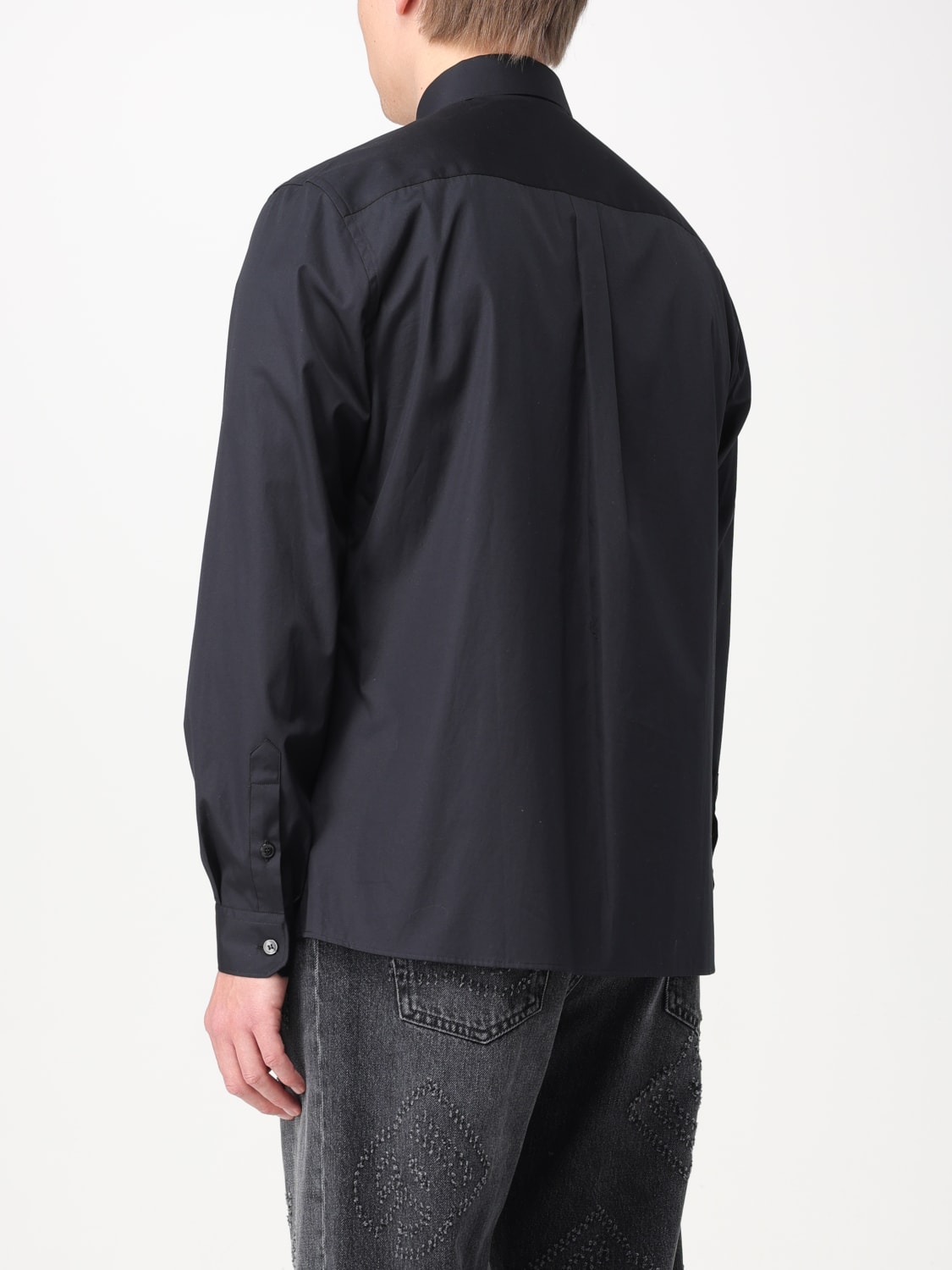 DOLCE & GABBANA CAMICIA: Camicia Dolce & Gabbana in popeline di cotone , Nero - Img 3