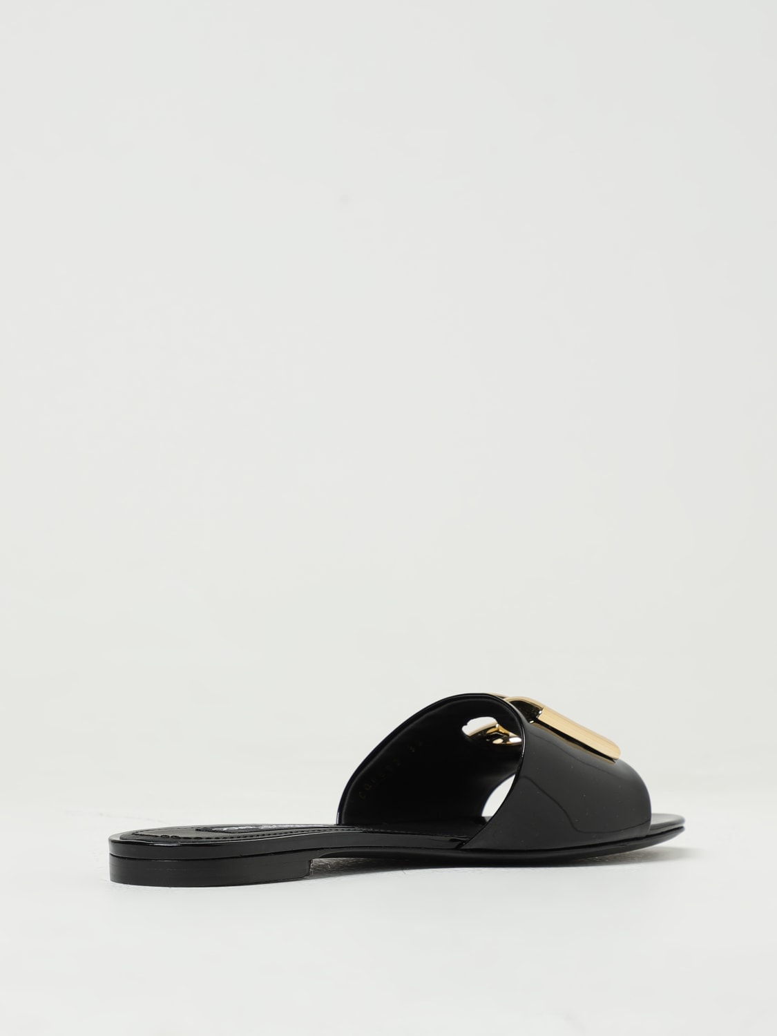 Dolce & Gabbana Outlet: Flat sandals woman - Black | Dolce