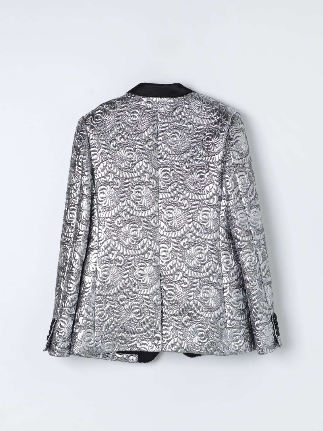 DOLCE & GABBANA GIACCA: Blazer a monopetto Dolce & Gabbana, Argento - Img 2