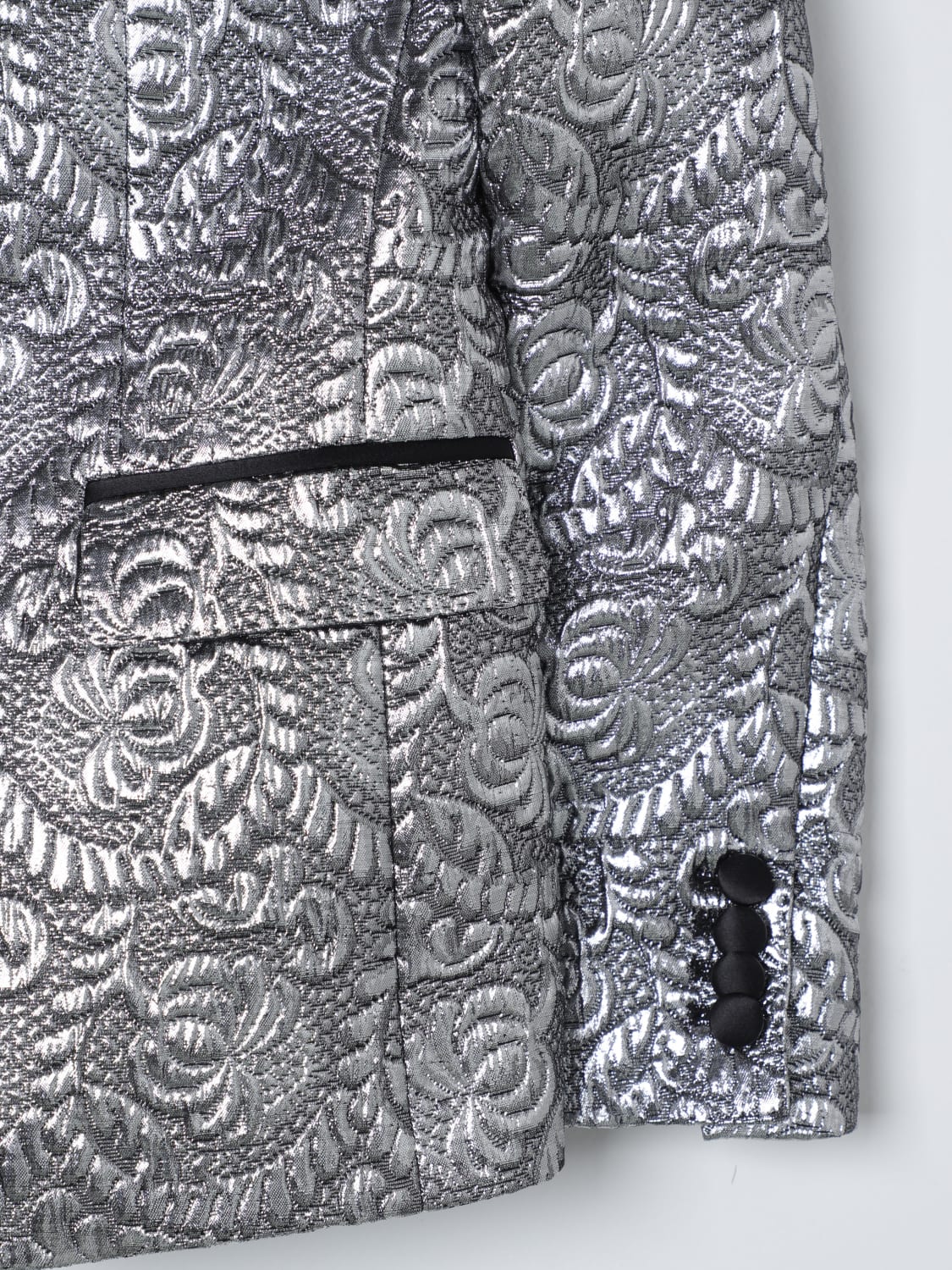 DOLCE & GABBANA GIACCA: Blazer a monopetto Dolce & Gabbana, Argento - Img 3