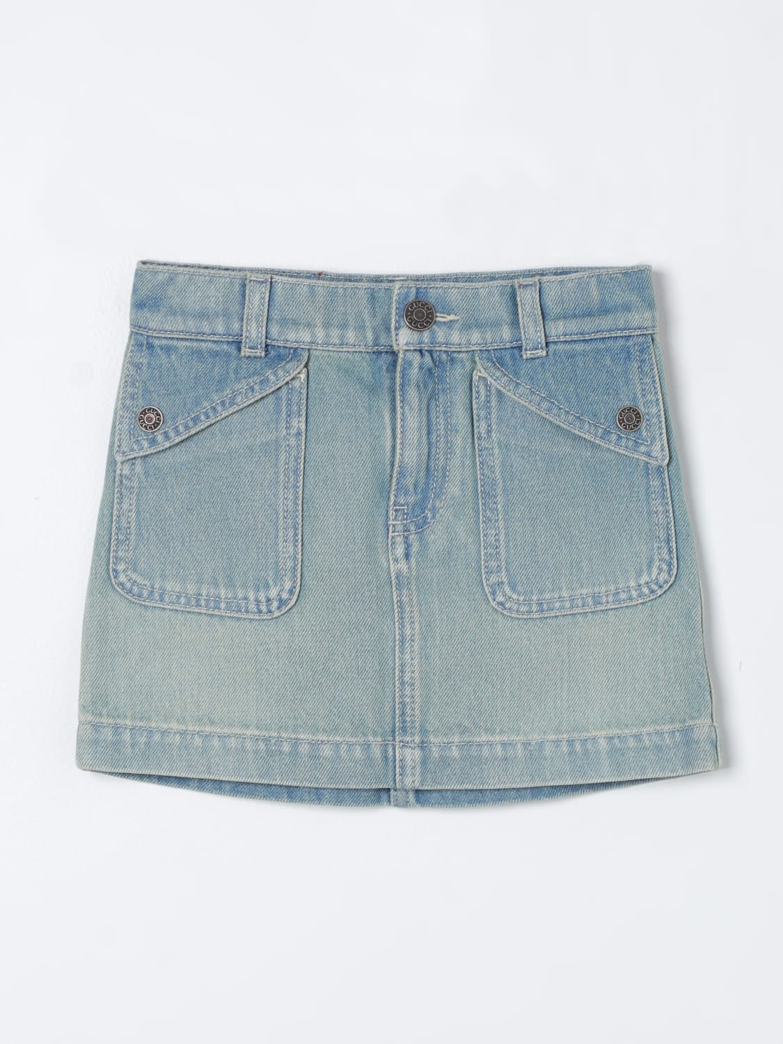 GUCCI SKIRT: Gucci denim skirt, Blue - Img 1