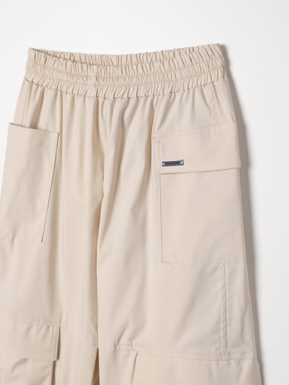 MONNALISA PANTS: Pants kids Monnalisa, Beige - Img 3