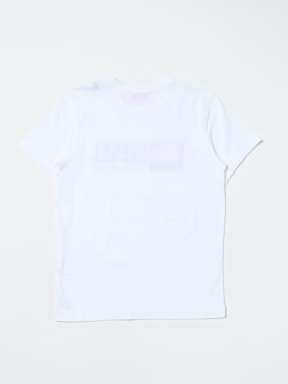 DIESEL T-SHIRT: T-shirt di cotone Diesel con logo, Bianco - Img 2