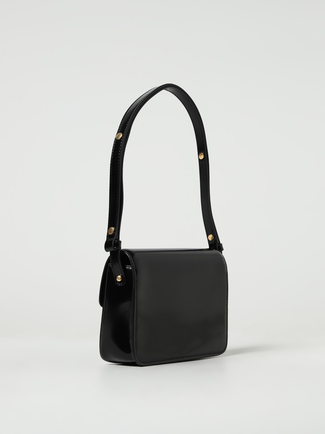 TORY BURCH BORSA MINI: Borsa Robinson Tory Burch in pelle spazzolata, Nero - Img 2