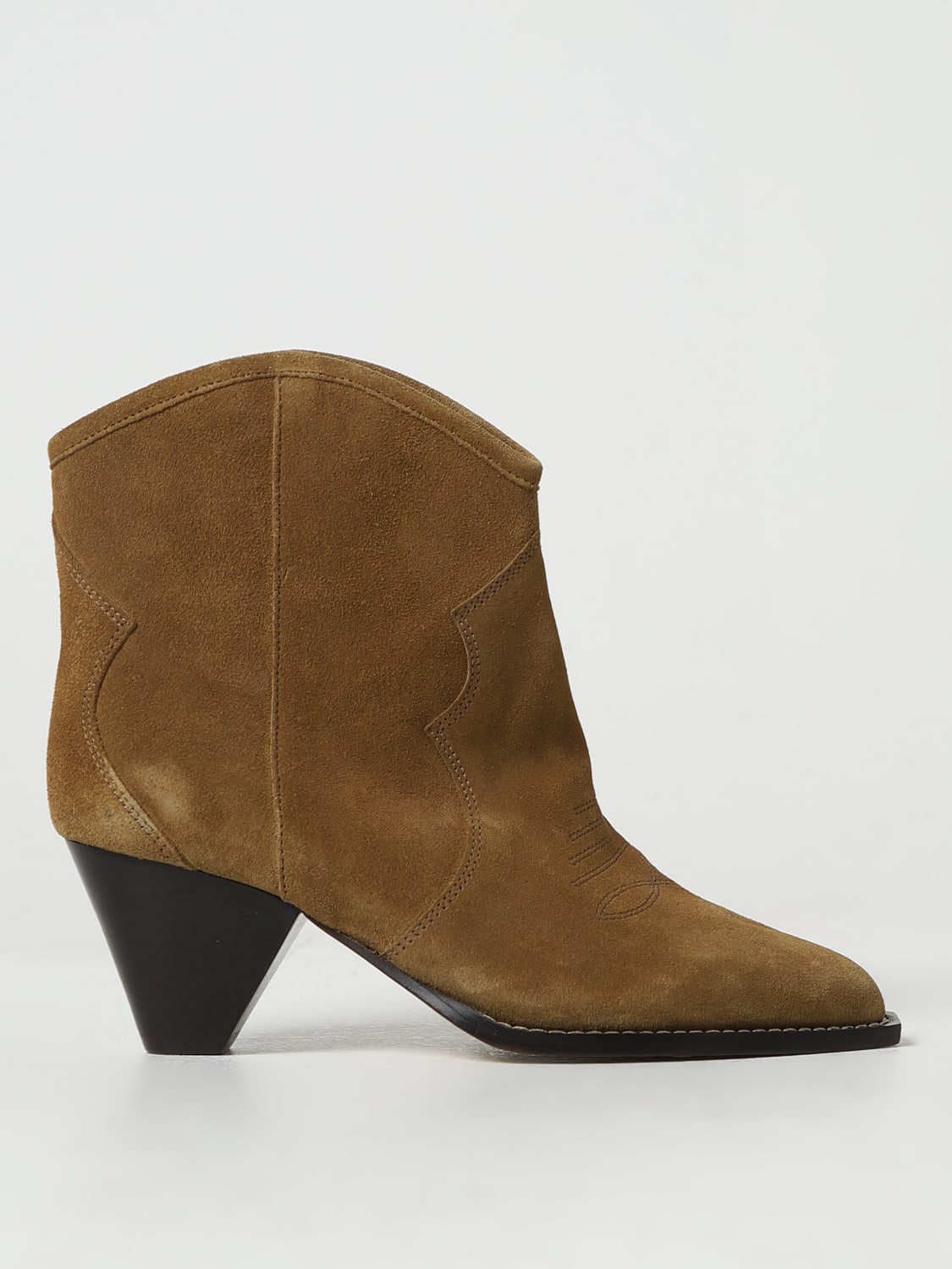 ISABEL MARANT FLAT ANKLE BOOTS: Boots woman Isabel Marant, Brown - Img 1