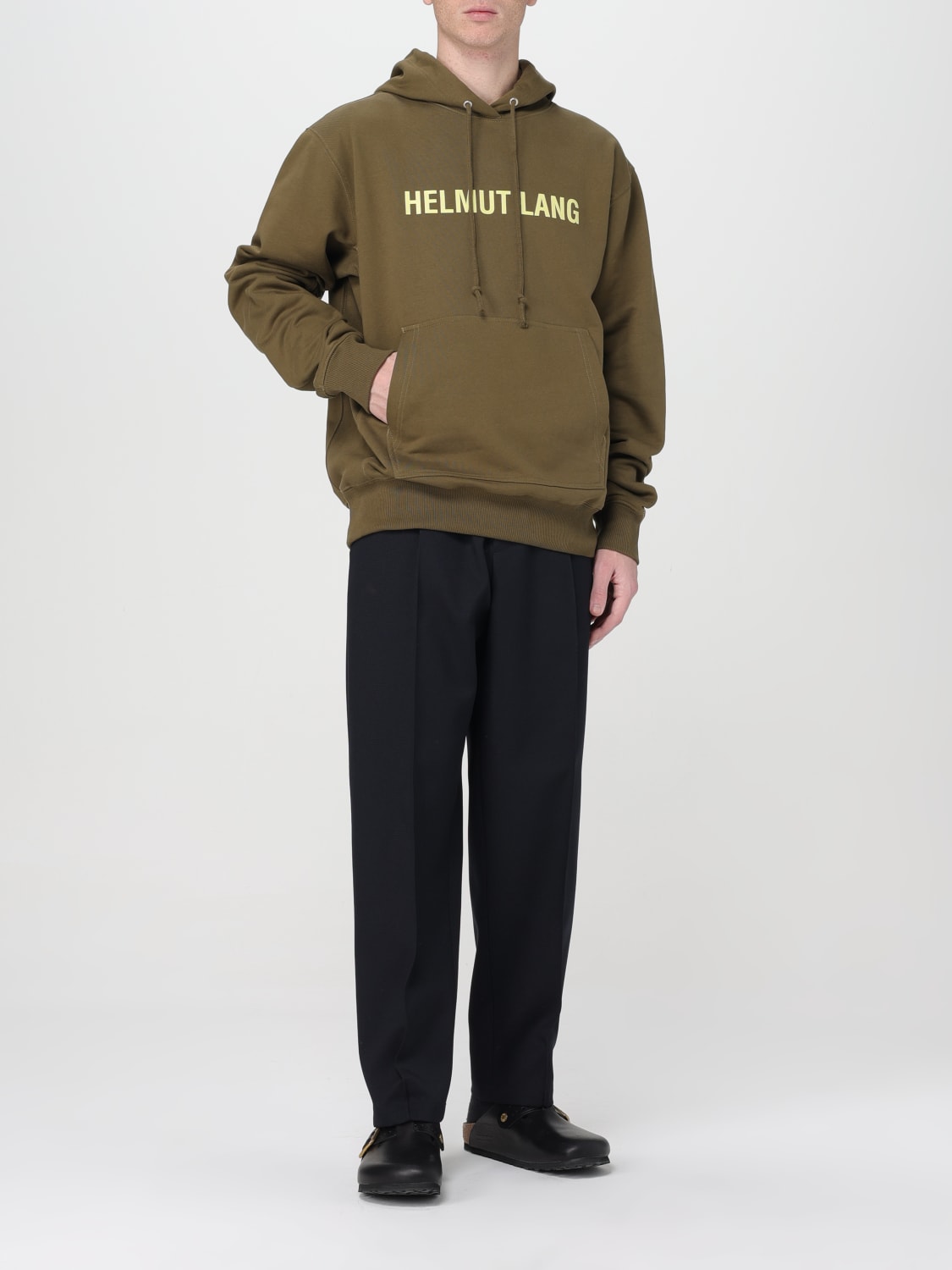 HELMUT LANG ТОЛСТОВКА: Толстовка Мужское Helmut Lang, Зеленый - Img 2