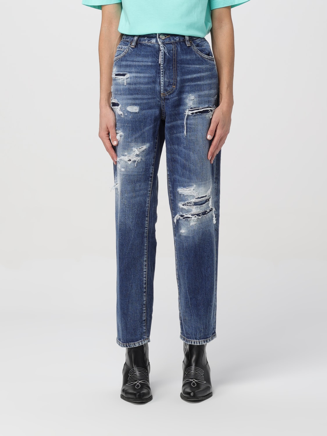 DSQUARED2 JEANS: Jeans femme Dsquared2, Denim - Img 1