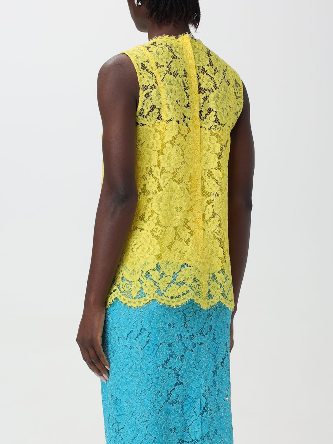 DOLCE & GABBANA TOP: Top woman Dolce & Gabbana, Yellow - Img 3