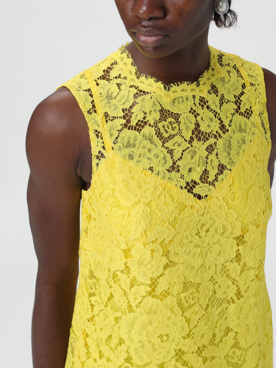 DOLCE & GABBANA TOP: Top woman Dolce & Gabbana, Yellow - Img 5