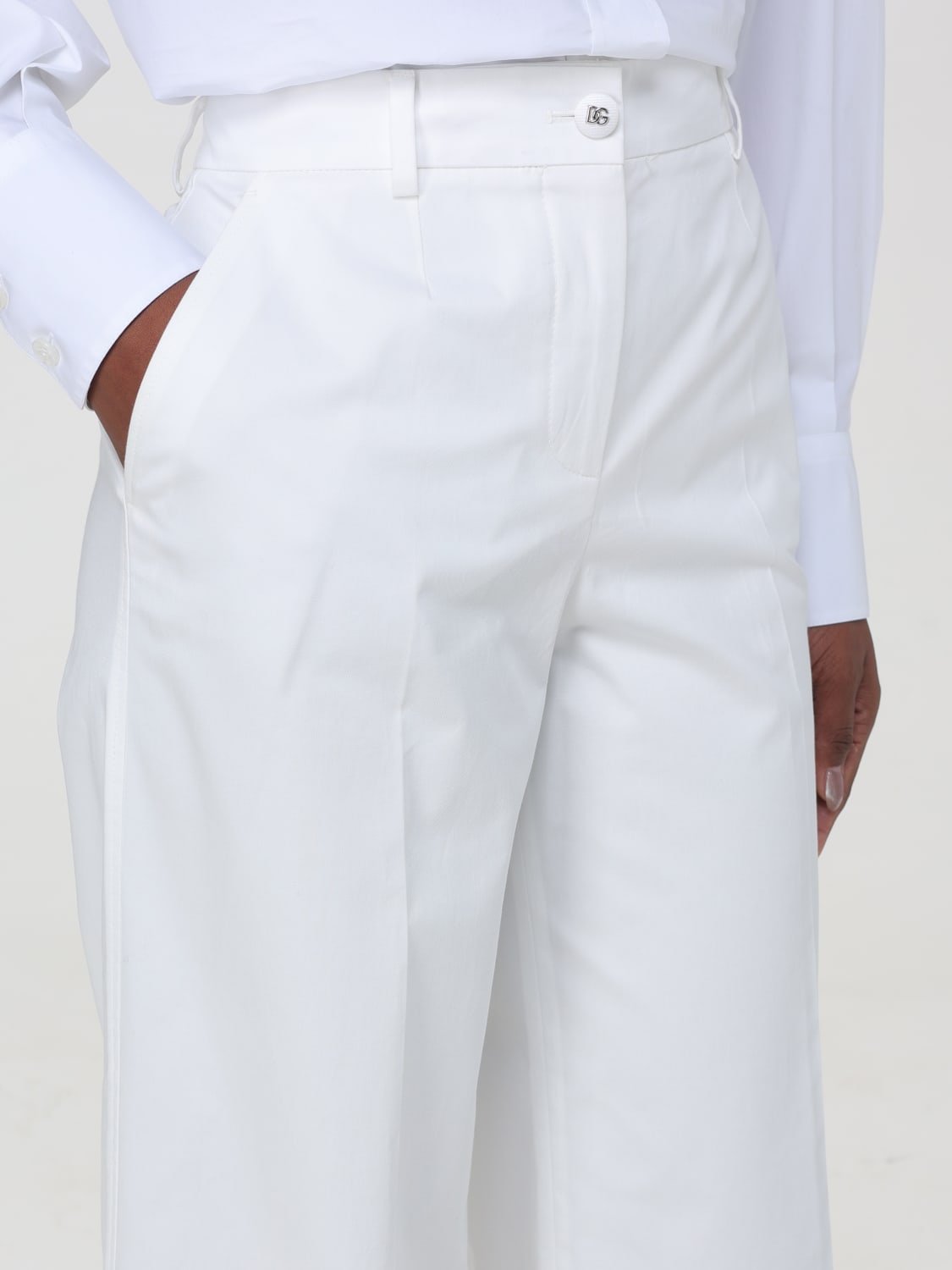 DOLCE & GABBANA PANTS: Pants woman Dolce & Gabbana, White - Img 5