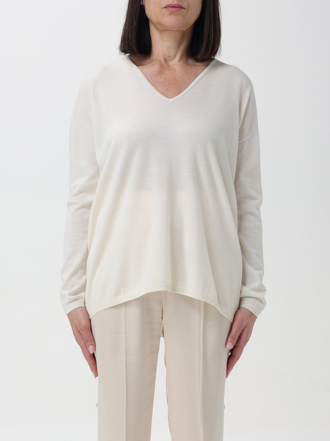 MAX MARA SWEATER: Sweater woman Max Mara, Yellow Cream - Img 1