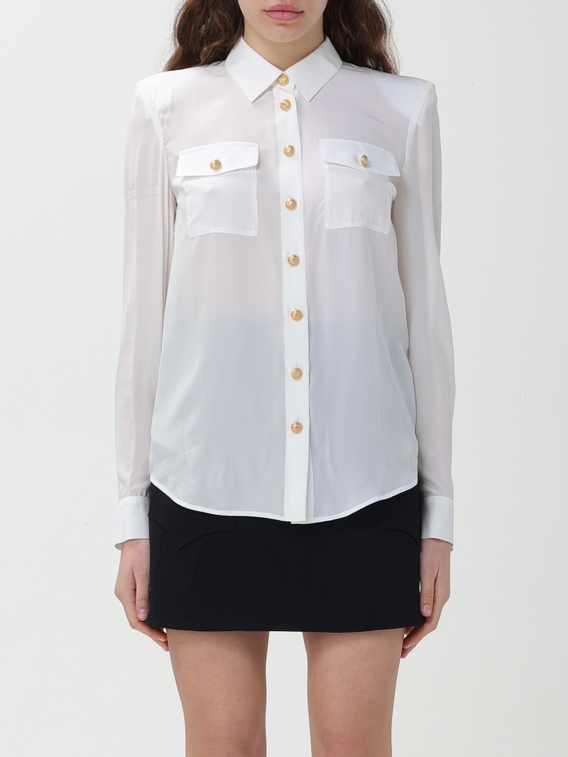 BALMAIN TOP: Top woman Balmain, White - Img 1