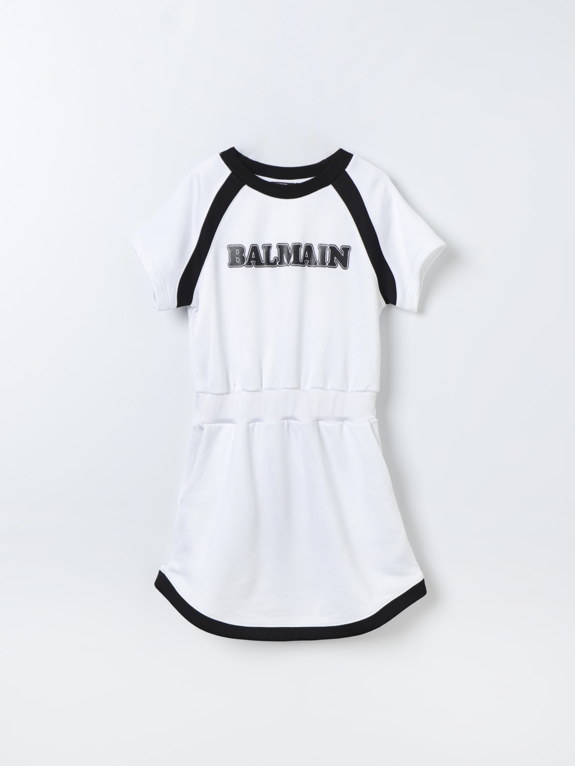 BALMAIN ROBE: Robe enfant Balmain Kids, Blanc - Img 1