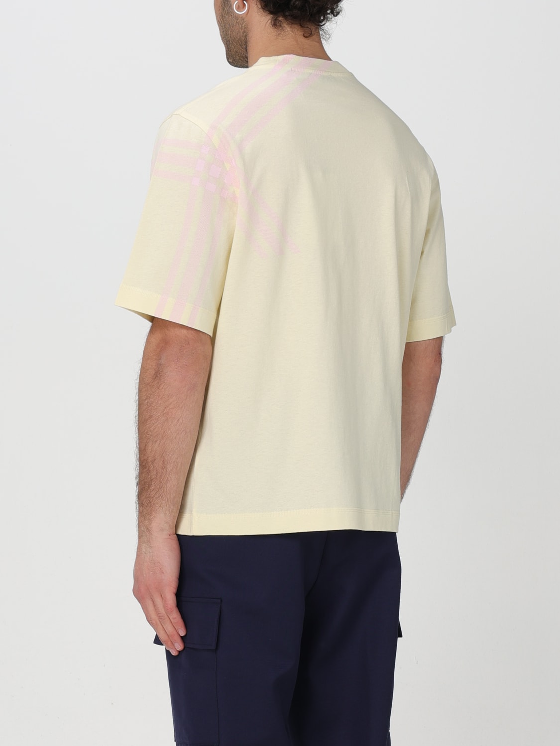 BURBERRY T-SHIRT: T-shirt men Burberry, Straw Yellow - Img 3