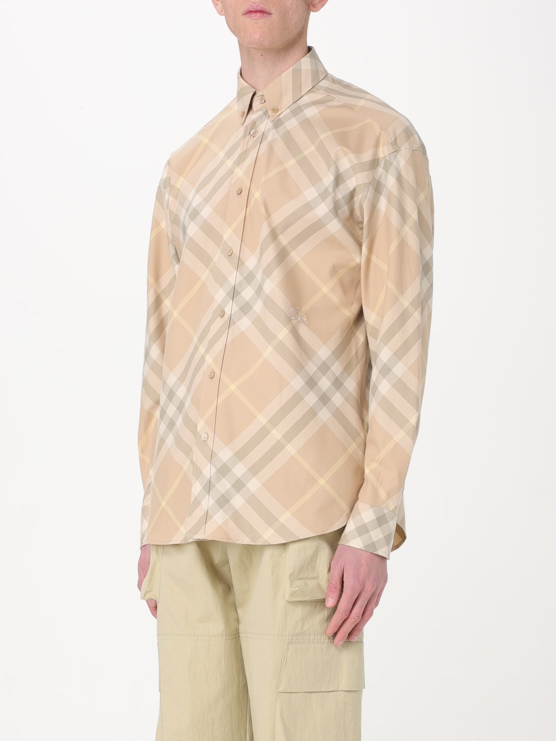 Khaki burberry shirt online