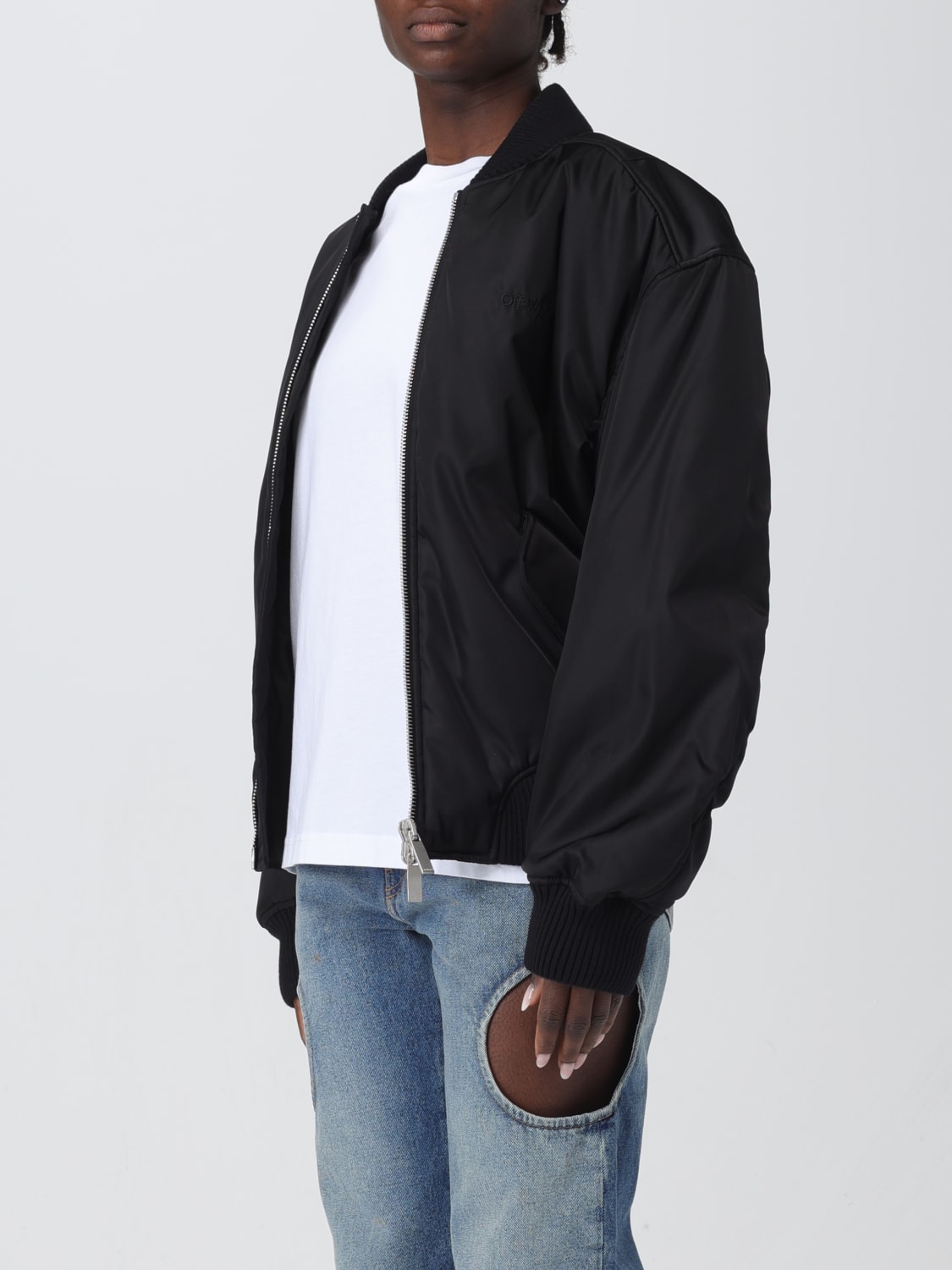 Off-White Outlet: Jacket woman - Black | Off-White jacket