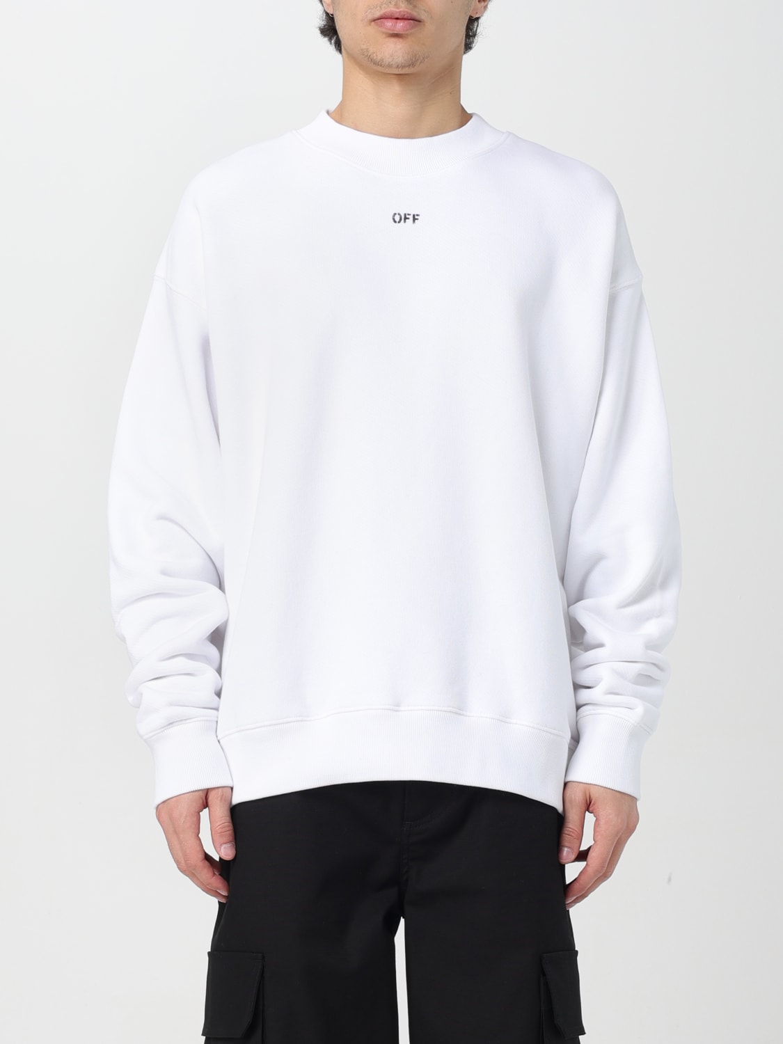 OFF WHITE Sweatshirt men White Off White sweatshirt OMBA054C99FLE006 online at GIGLIO.COM