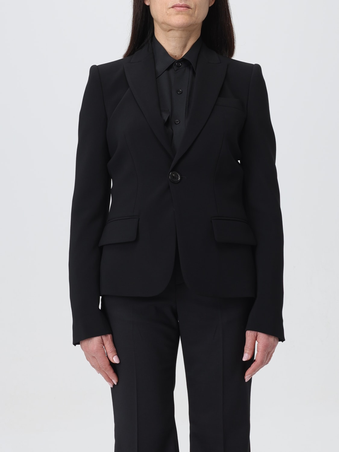 アウターその他 DSQUARED2 Woman Blazer Black S75BN0866S60567 900 Dsquared2 Outlet: Jacket woman - Black | Dsquared2 blazer