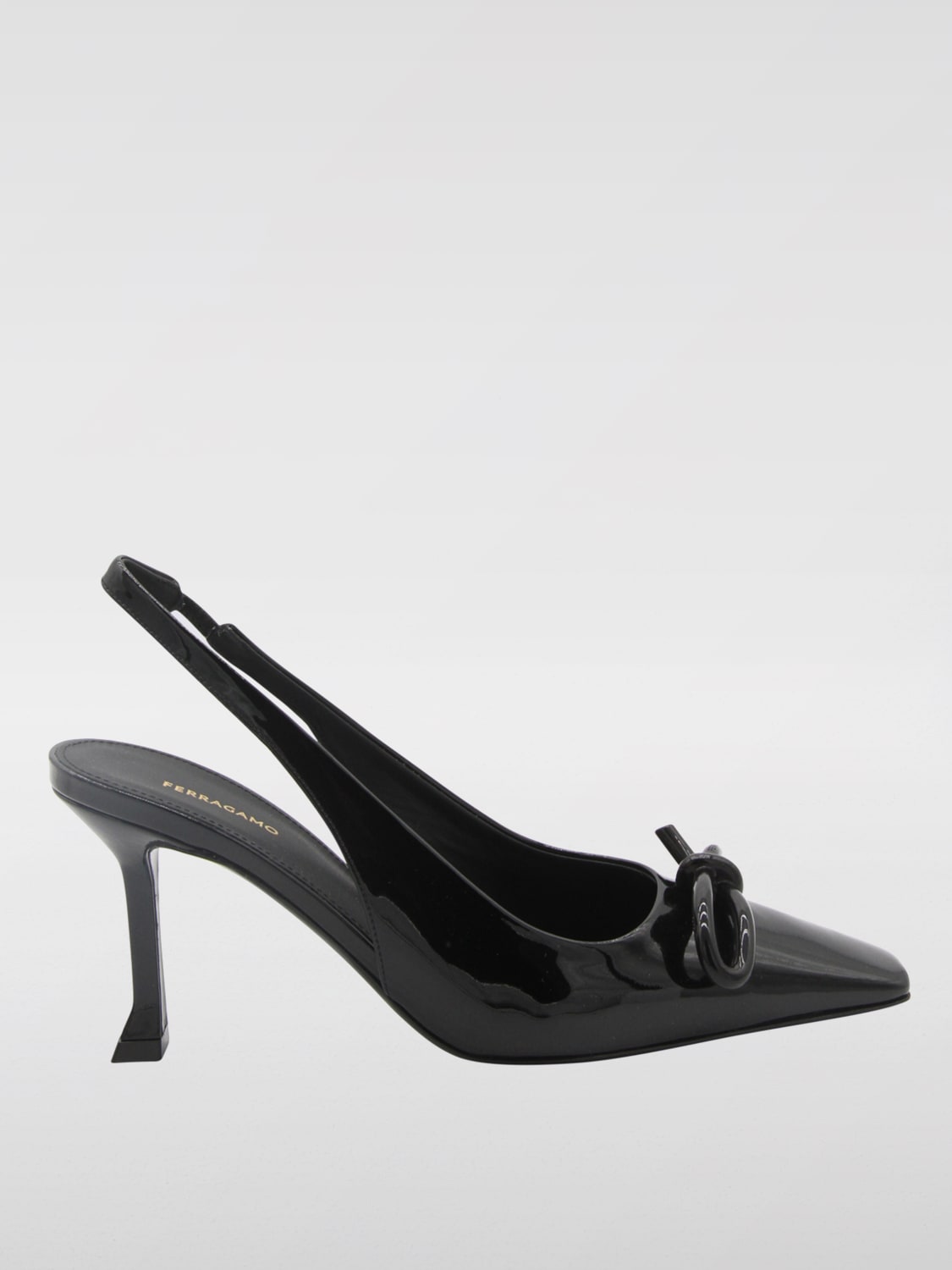 FERRAGAMO HIGH HEEL SHOES: High heel shoes woman Ferragamo, Black - Img 1