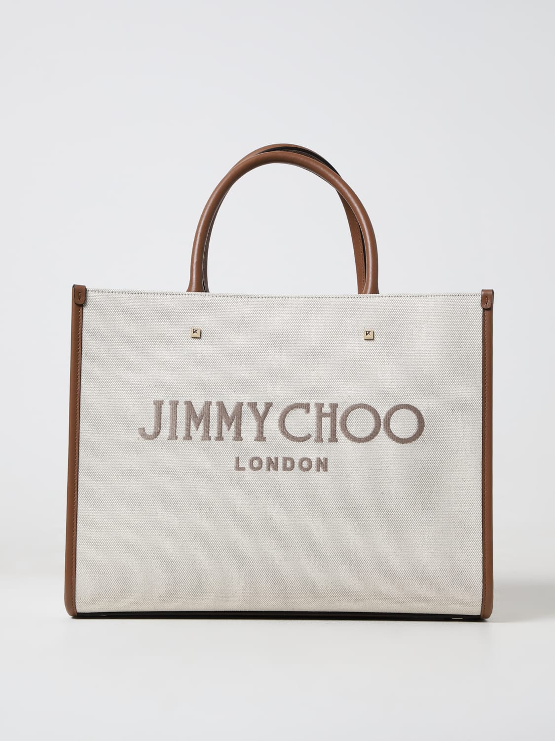 JIMMY CHOO：ハンドバッグ レディース - ナチュラル | GIGLIO.COM ...