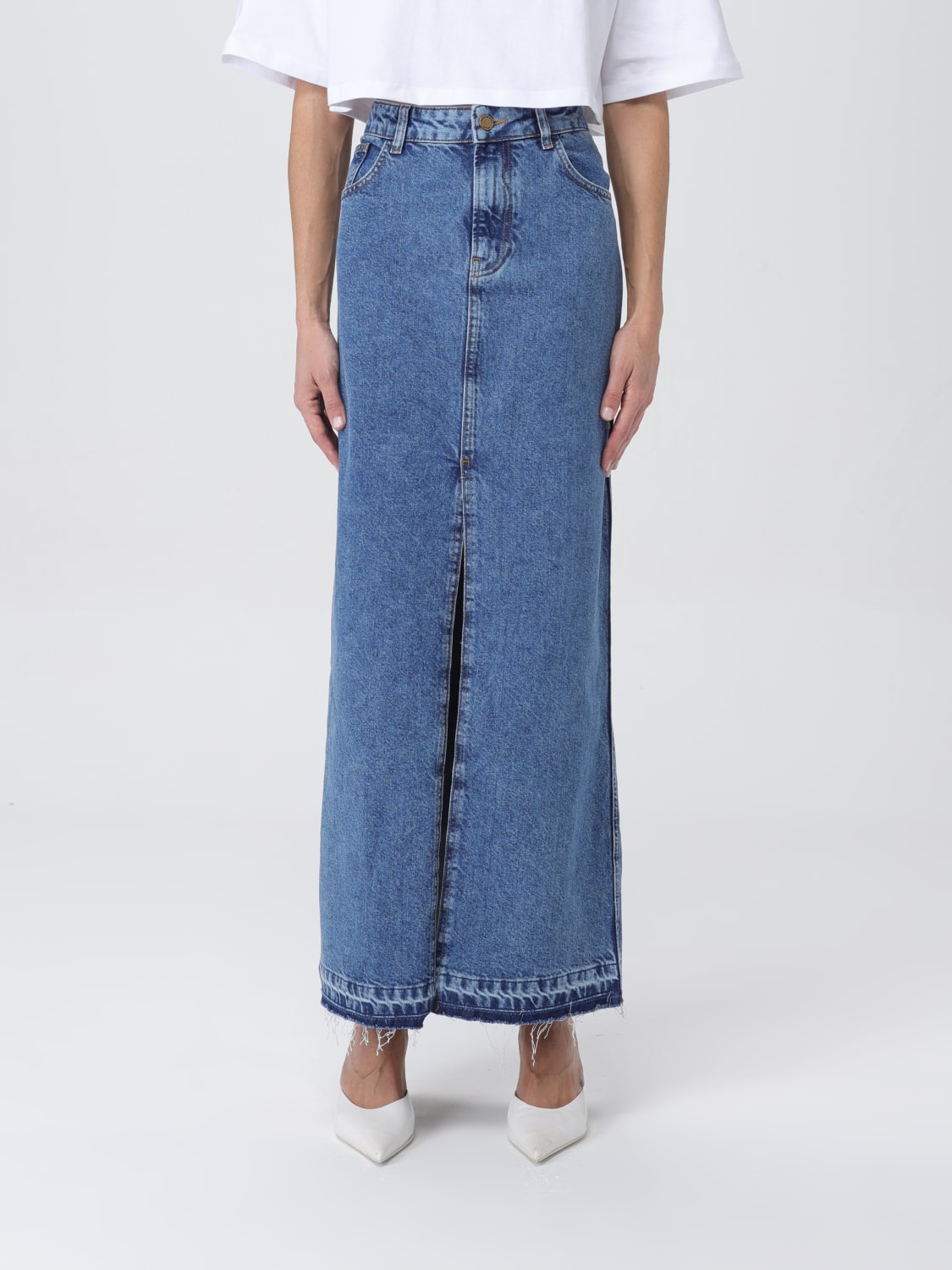 スカート PHILOSOPHY DI LORENZO SERAFINI Woman Skirt Blue 01040730 Philosophy Di Lorenzo Serafini Outlet: Skirt woman - Blue