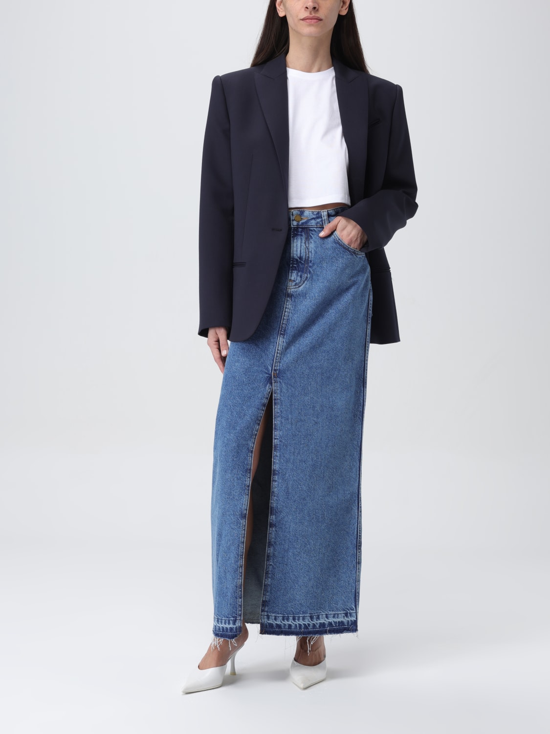 スカート PHILOSOPHY DI LORENZO SERAFINI Woman Skirt Blue 01040730 Philosophy Di Lorenzo Serafini Outlet: Skirt woman - Blue