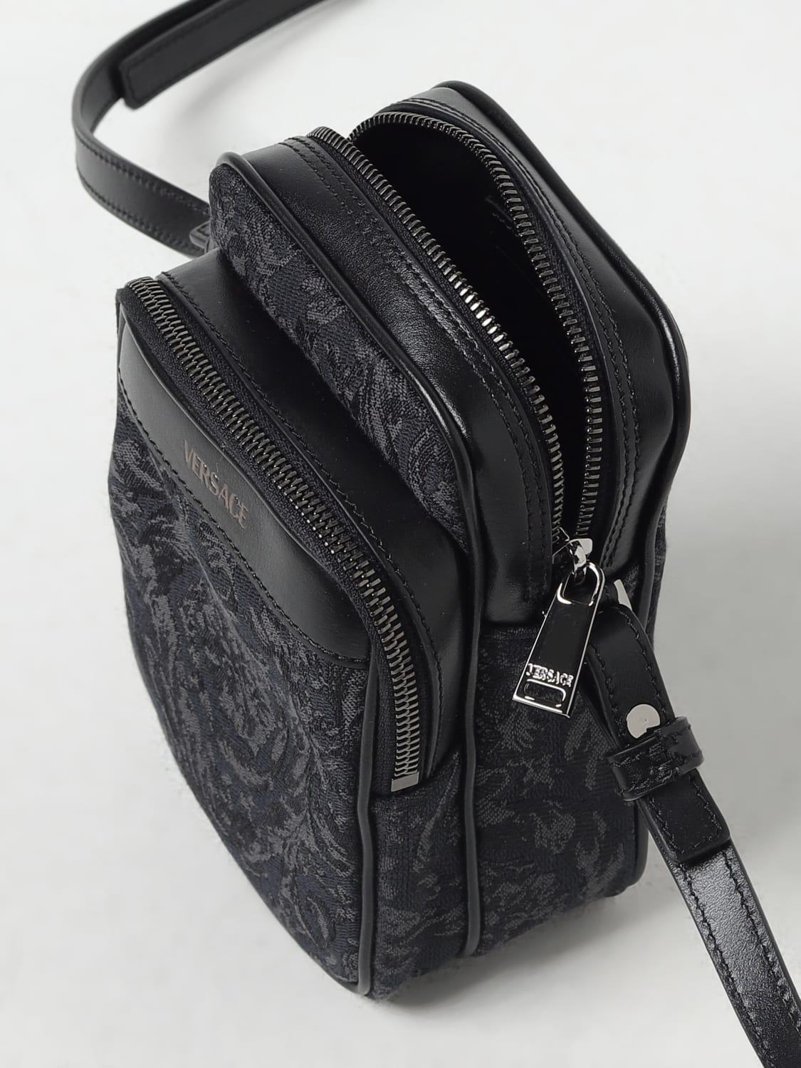 VERSACE: Bags men - Black | Versace shoulder bag 10135311A09321 online ...